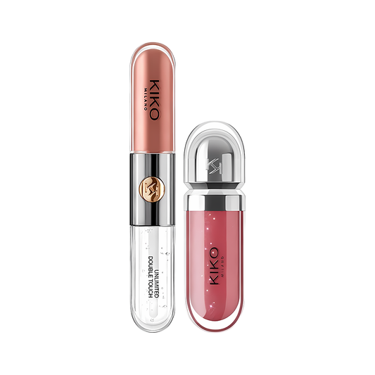 KIKO Lip Duo Offer – Double Touch Lipstick + Lip Gloss Rose Cosmetics My Store