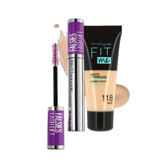 Fit Me Foundation + Falsies Lash Lift Mascara - Black Kawnik Cosmetics