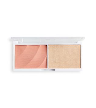Duo Blush & Highlighter Blushed Sweet Kawnik Cosmetics